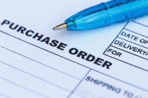 What needs to be on a purchase order?