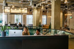 Co-working spaces are a growing presence in modern business