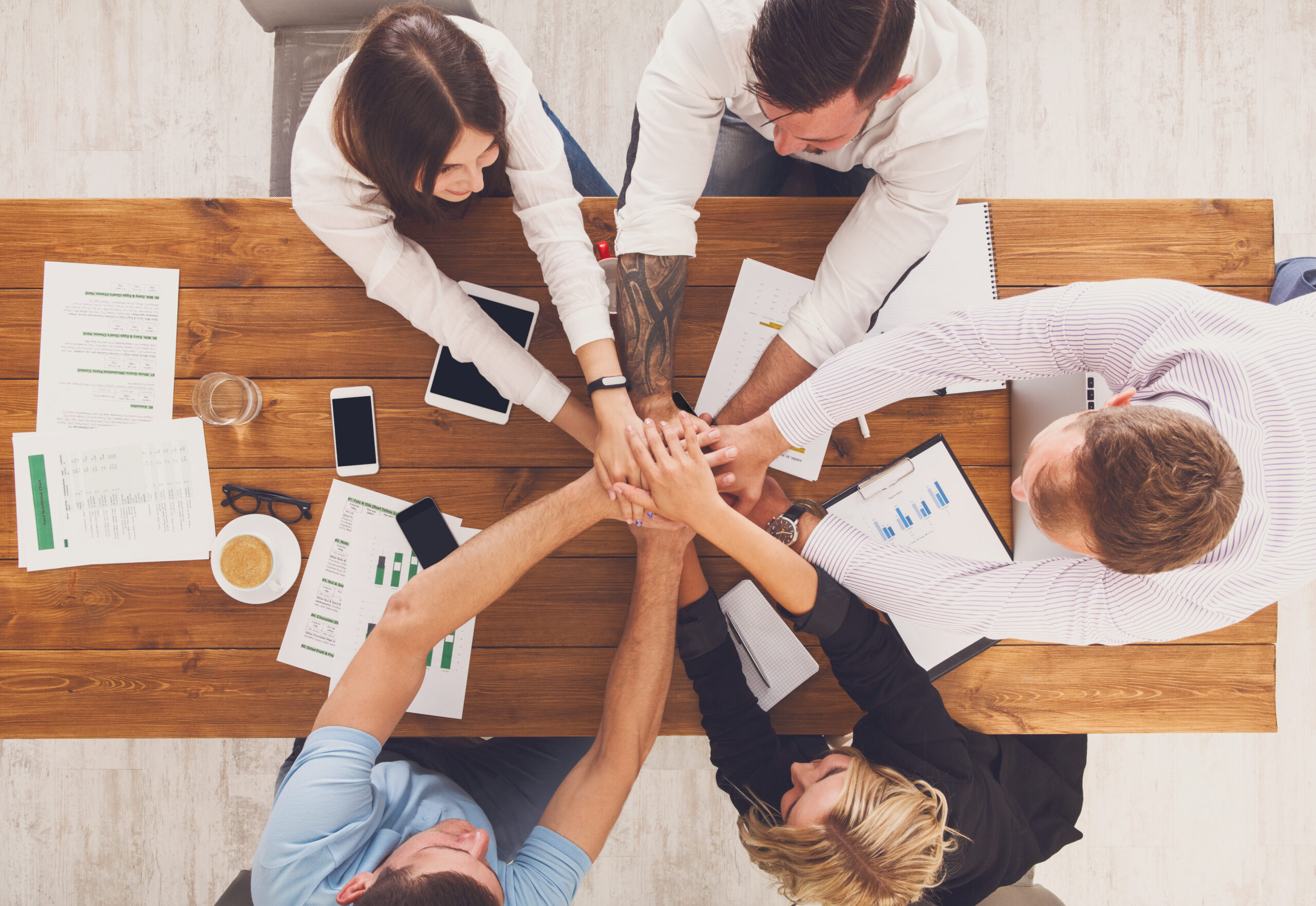 Tech productive office team, concept how to build the right team