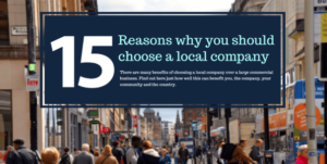 Shopping local can help to increase tourism and provide local jobs