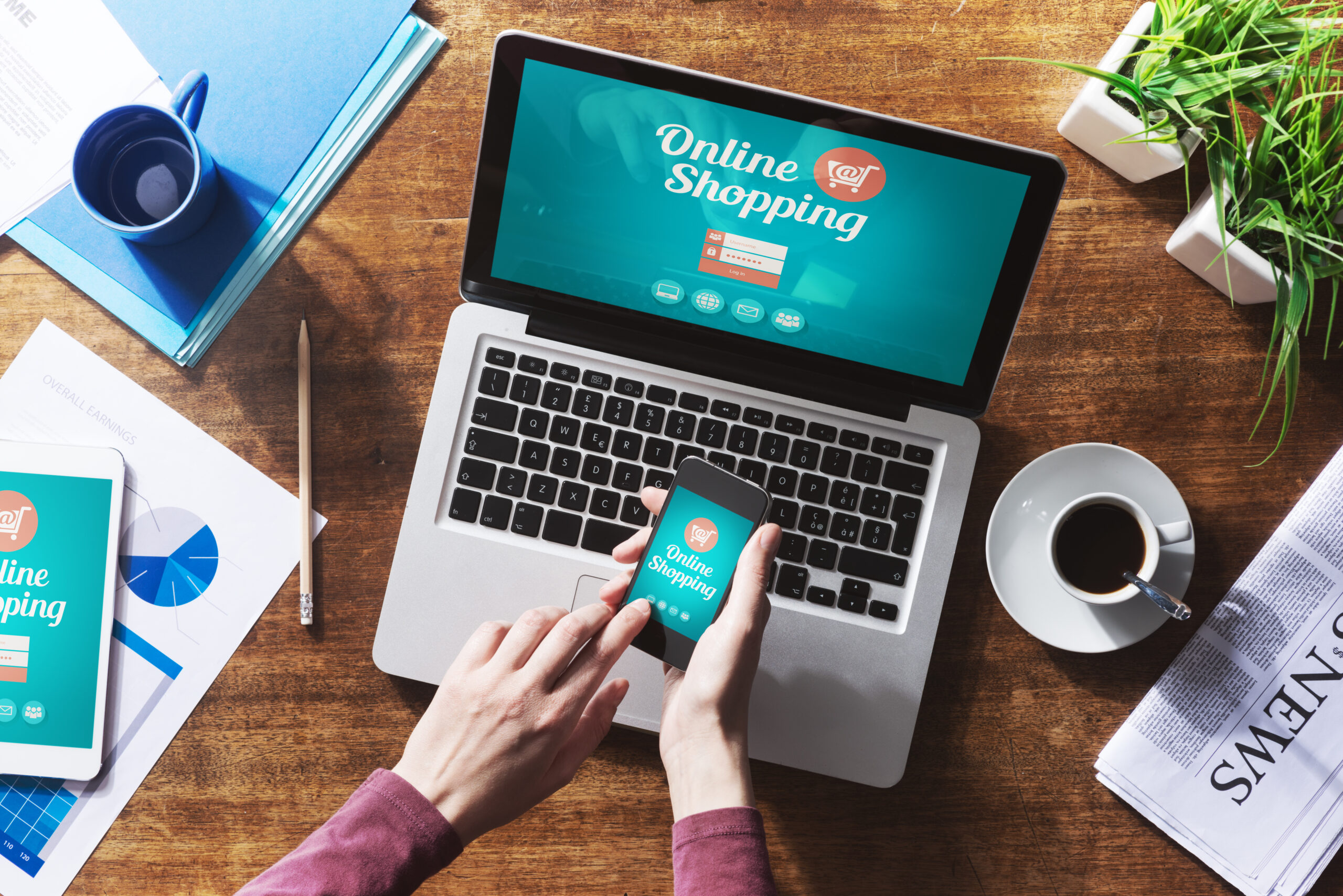 merchant account e-commerce concept