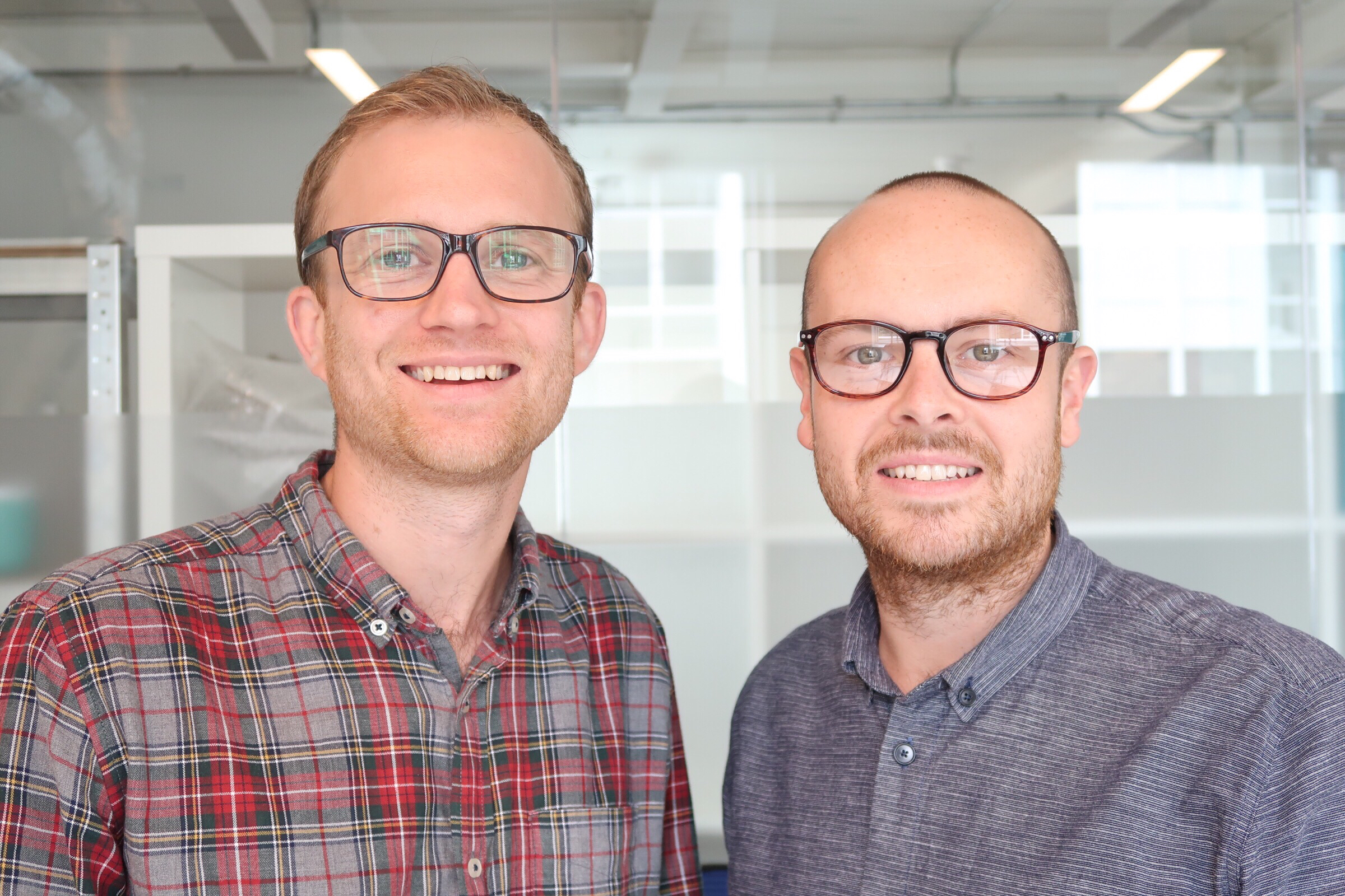 BIZL founder Josh Greenaway (left) and COO Lewis Stuart