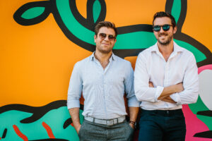 Ryan (left) and fellow founder Dave started London Sock Co. to bring stylish socks to men's fashion