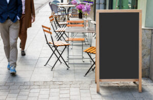 Businesses can get really creative with a chalkboard