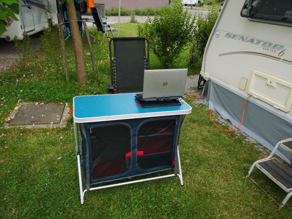 Setting up a home office with outside working facilities