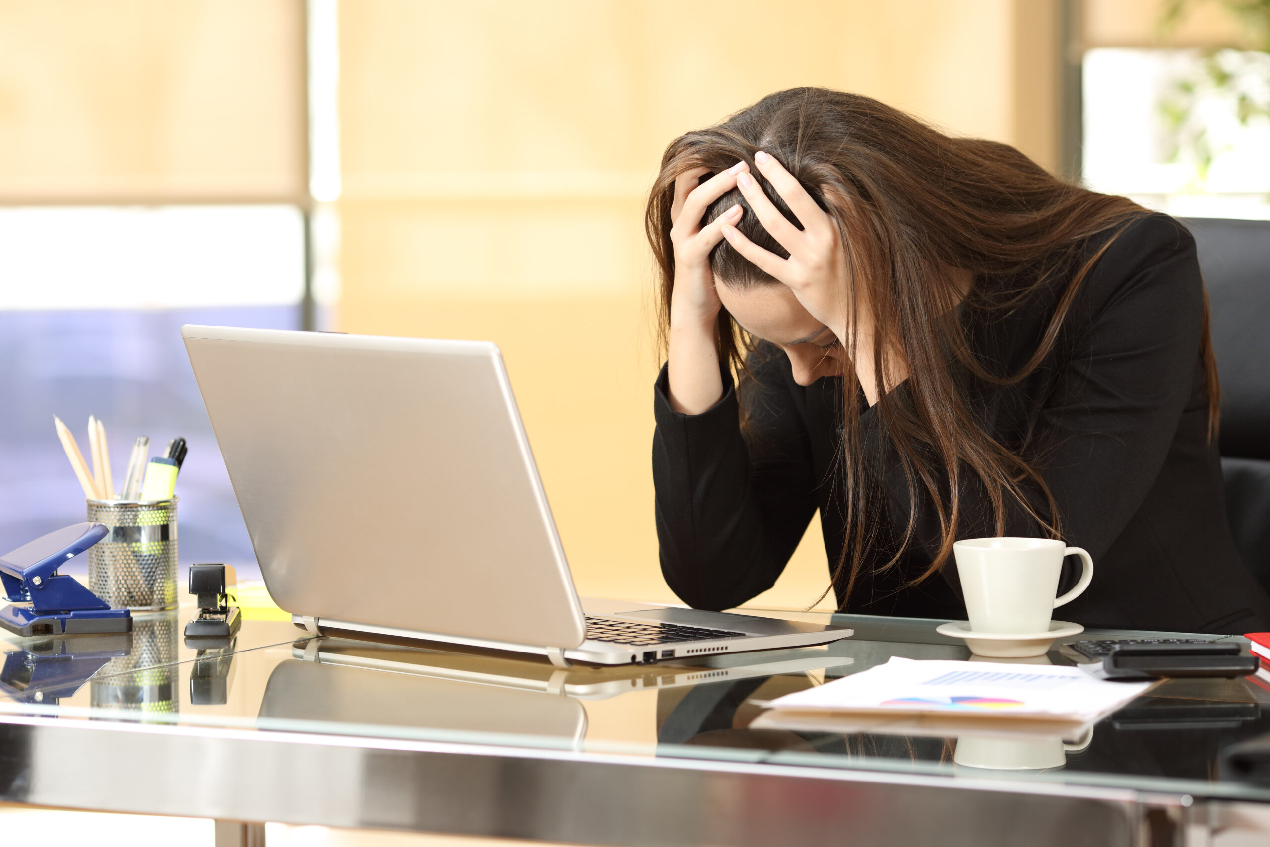 businesswoman despair