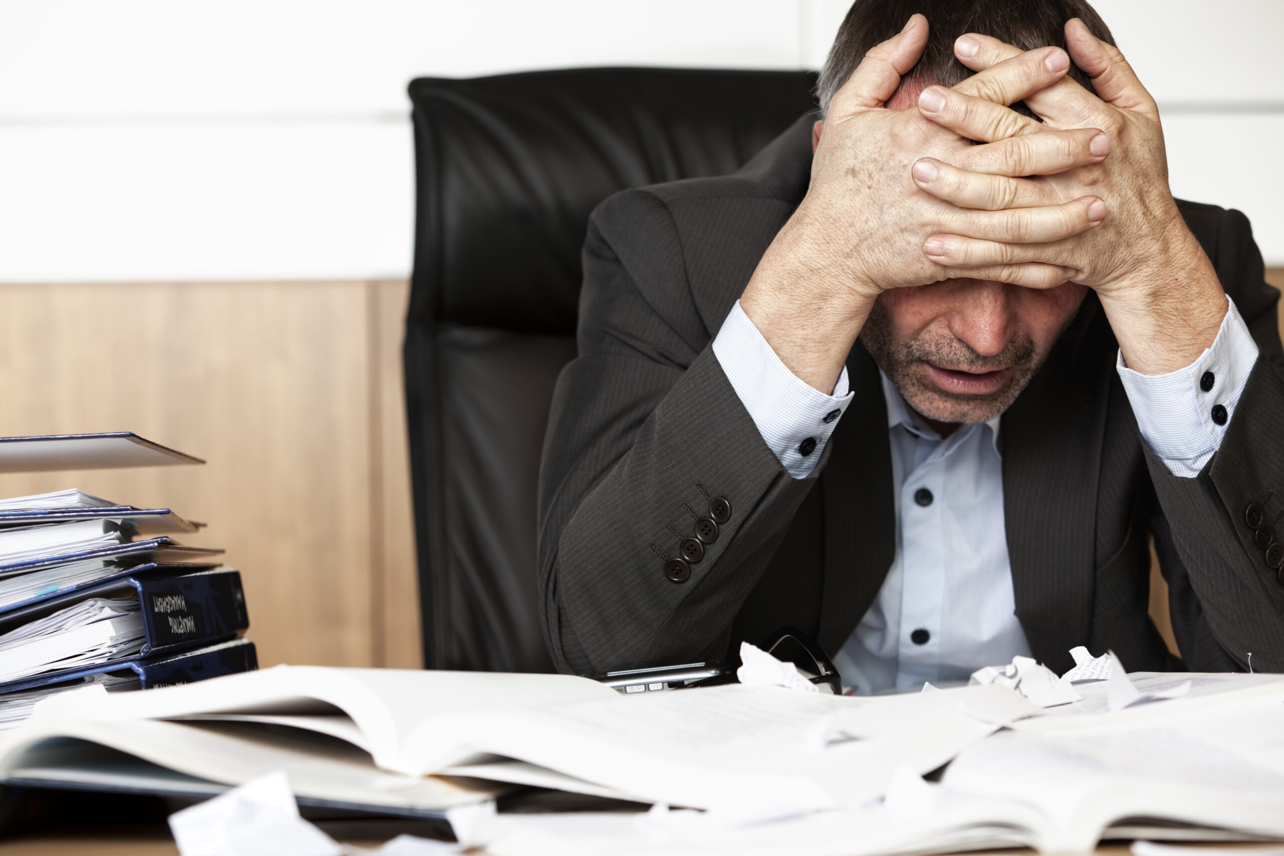 Worried businessman