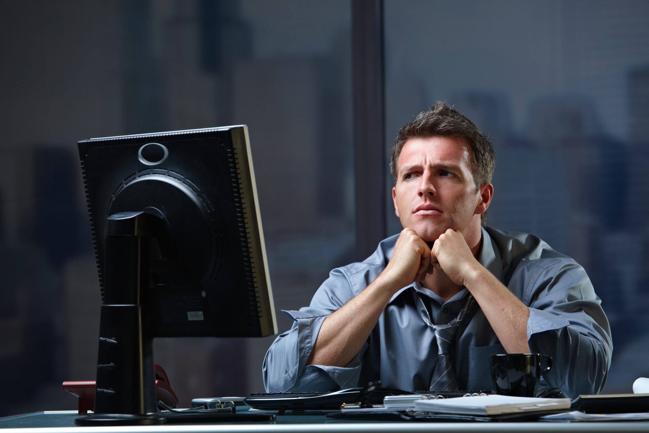 worried businessman