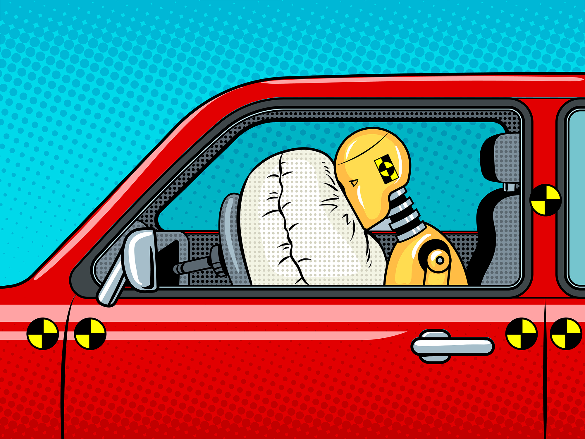 crash test dummy no-deal Brexit concept
