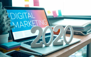 2020 digital marketing concept