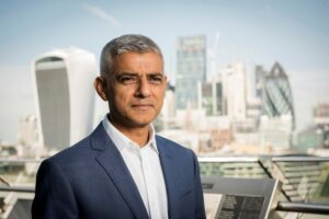 London mayor Sadiq Khan, self-employed concept