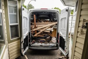 Waste removal van business