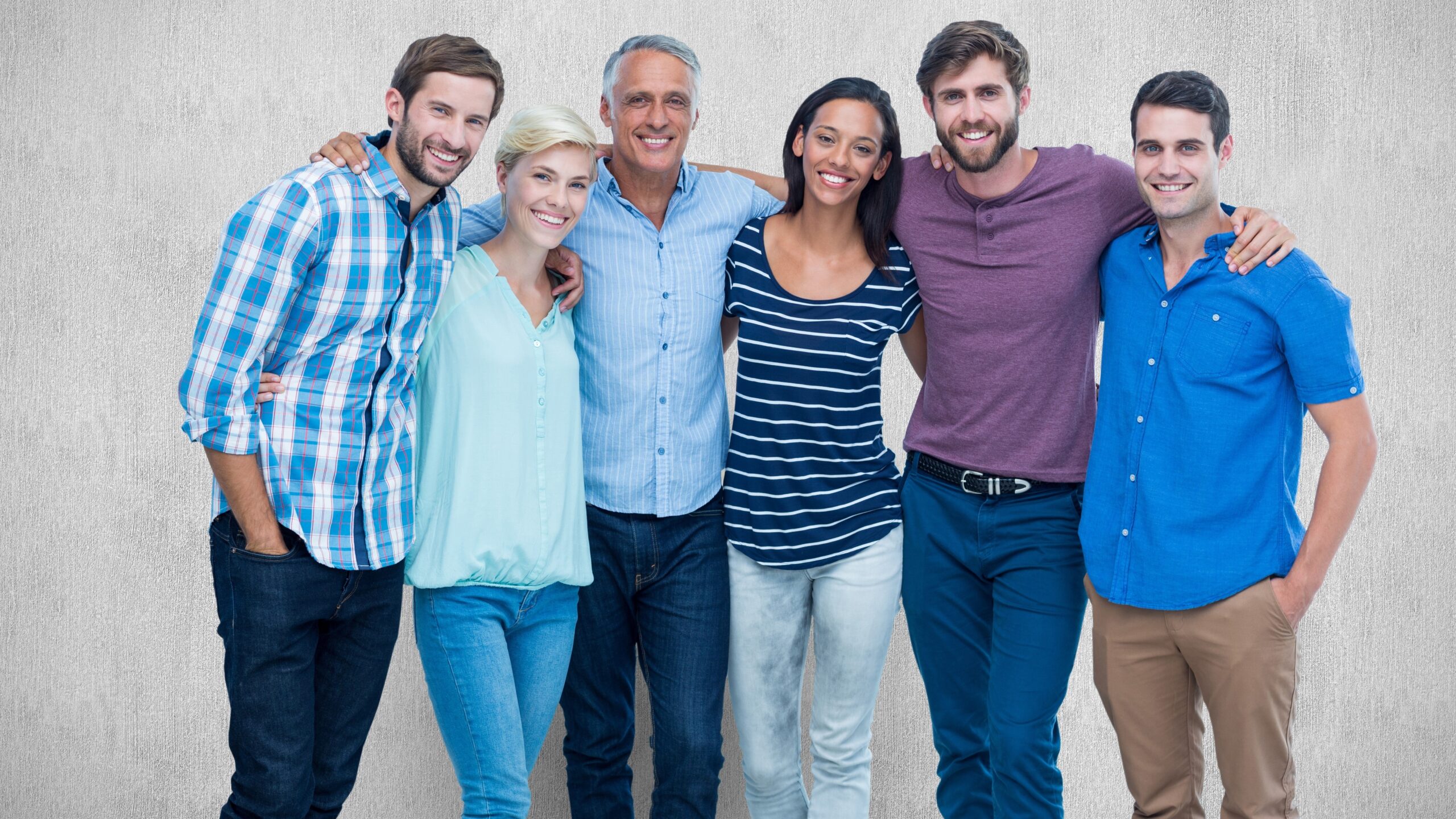 Happy smiling united family, selling your business concept