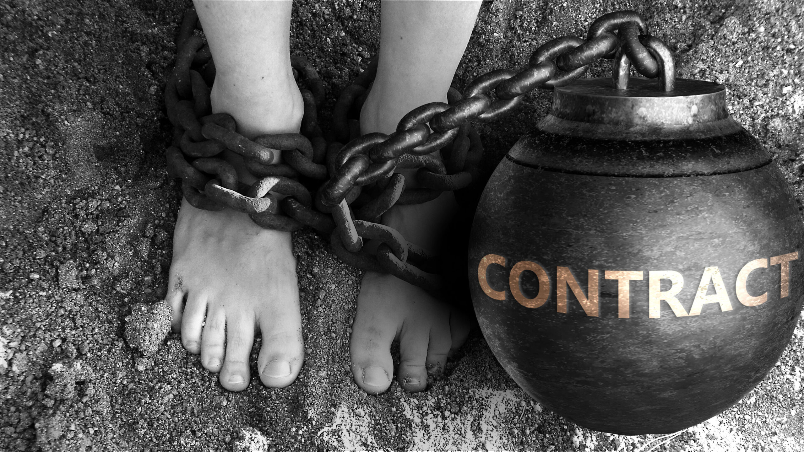 Ball and chain IR35 contract concept