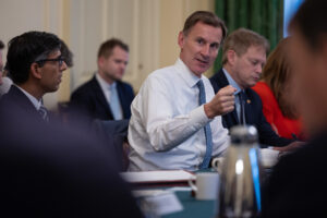 Jeremy Hunt briefing Cabinet colleagues on his Autumn Statement, Autumn Statement small business concept