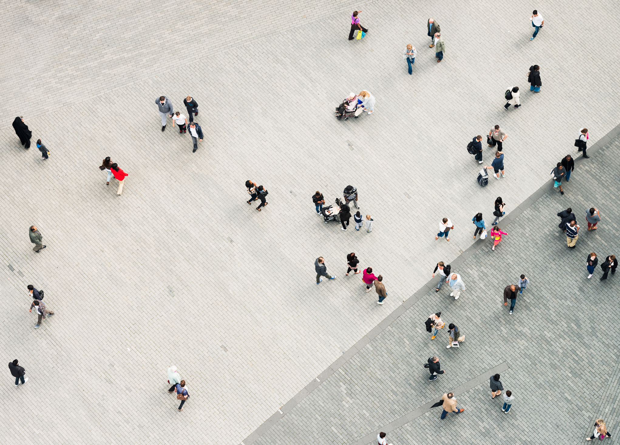 Crowd in open space
