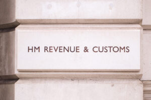 HMRC lettering outside Westminster offices