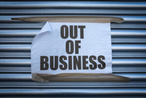 Businesses closing down