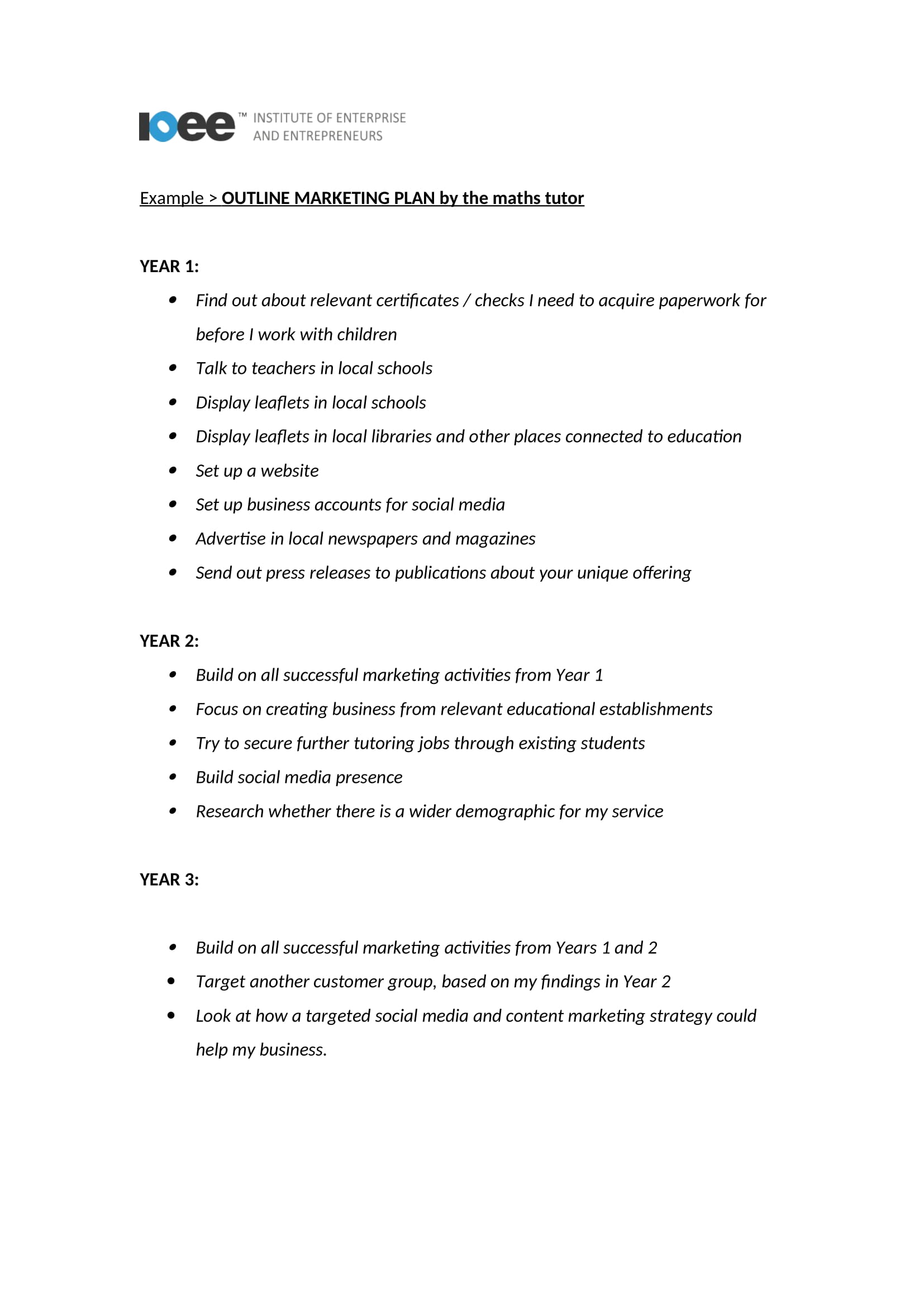 HOW DO YOU WRITE A MARKETING PLAN EXAMPLE visual data 7