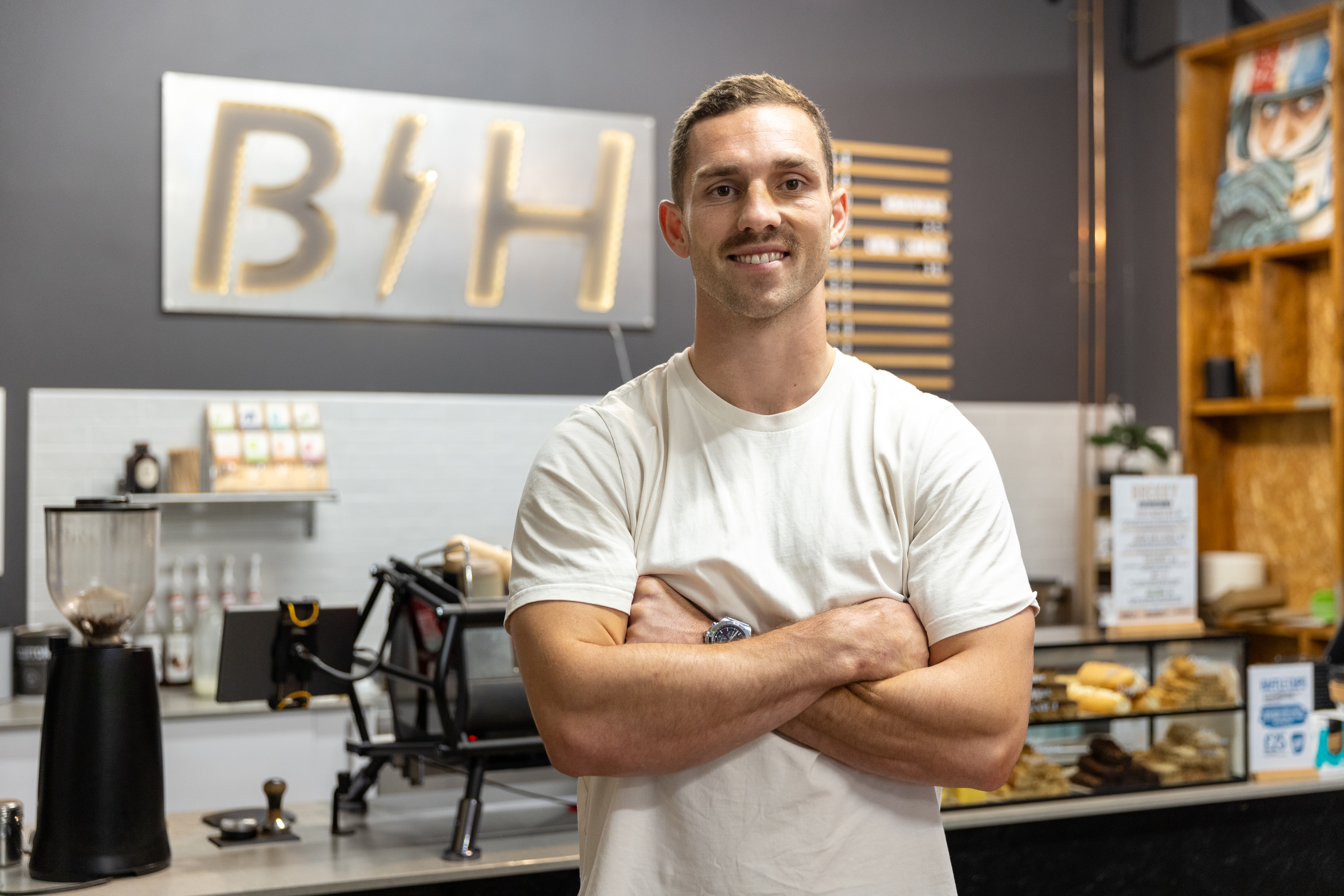 George North at Baffle Haus