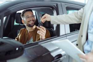 Handing over keys to new driver